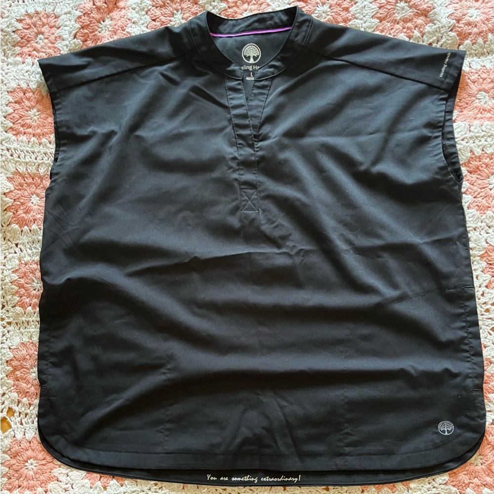 Healing Hands Women’s Journey Mandarin Collar Scrub Top